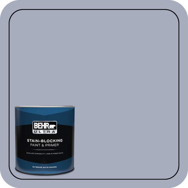 BEHR ULTRA 1 qt. #ICC-55 Hydrangea Blossom Satin Enamel Exterior Paint & Primer