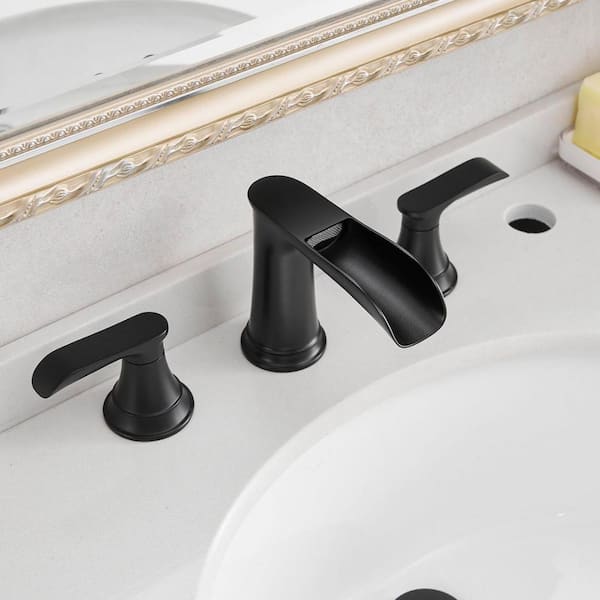 y*iFTWO（FNTC ）BLACK DECK 157 W 360°Rotate Kitchen Sink Faucet Black Deck Mounted Flexible