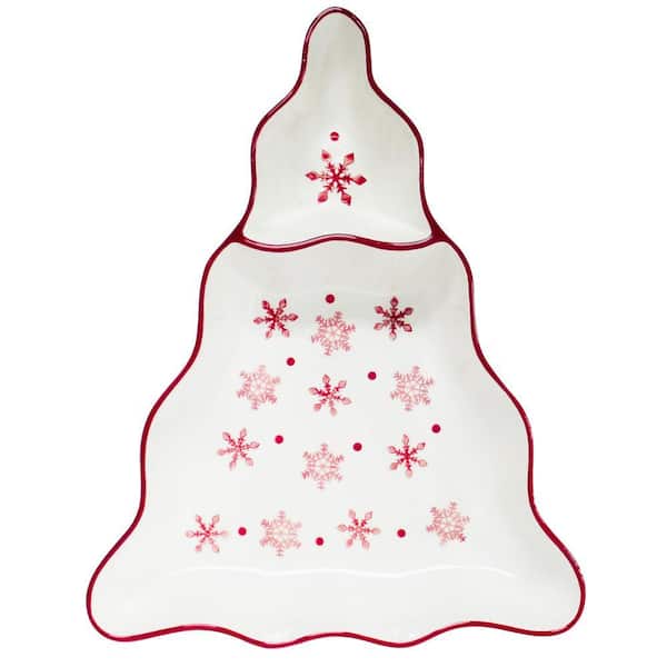 Winterfest Chip and Dip Tree Platter