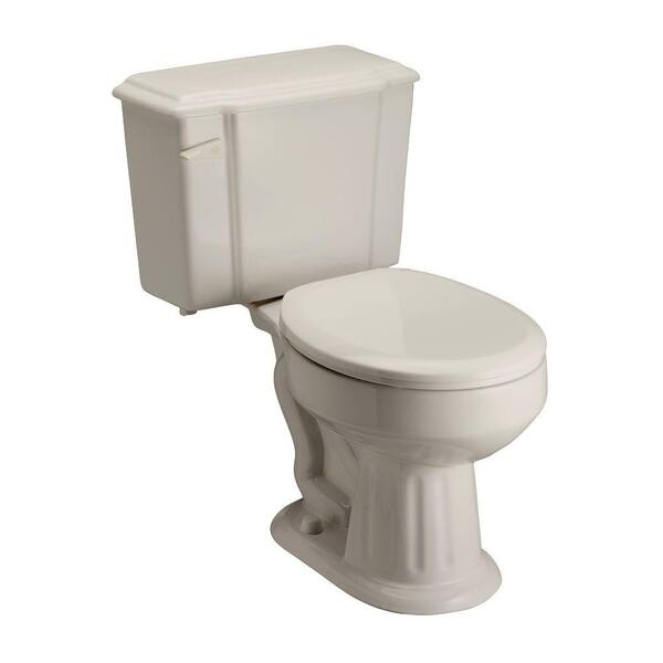 Pegasus Vicki 2-piece 1.6 GPF Round Toilet in Bisque