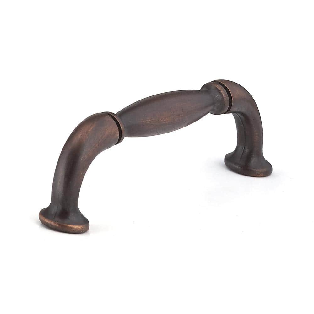 Hudson Collection 3-3/4 in. (96 mm) Vintage Brushed Oil-Rubbed Bronze Round Cabinet Bar Pull price history on PriceWatchPro