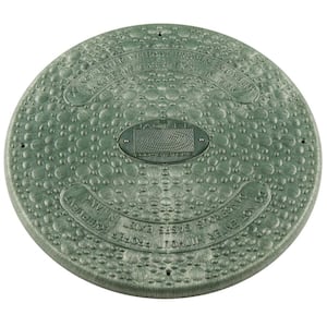 18 in. Green Septic Tank Riser Cover
