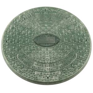 18 in. Green Septic Tank Riser Cover