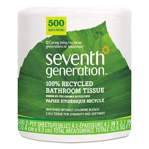 100% Recycled White Toilet Tissue (60 Rolls)