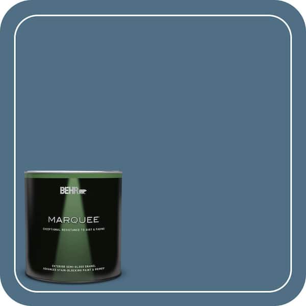 BEHR MARQUEE 1 qt. #S500-6 Shipyard Semi-Gloss Enamel Exterior Paint & Primer