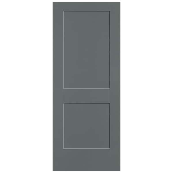 Masonite 32 in. x 80 in. 2-Panel Logan Single Bore Solid Core Cordite Molded Composite Interior Door Slab