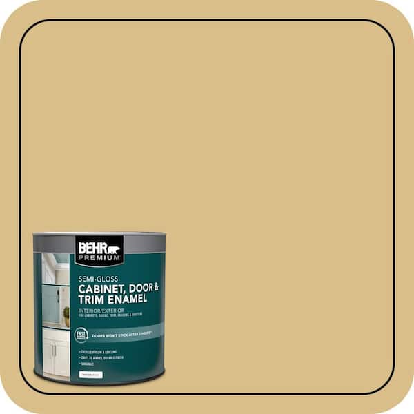 1 qt. #MQ2-18 Honey Tea Semi-Gloss Enamel Interior/Exterior Cabinet, Door & Trim Paint