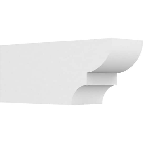 Ekena Millwork 6 in. x 8 in. x 20 in. Ridgewood PVC Rafter Tail Brace