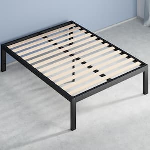 Lorrick Black Metal Twin Platform Bed Frame
