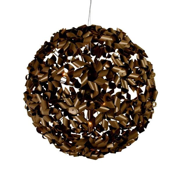 Varaluz Pinwheel 9-Light Chocolate Bronze Large Pendant
