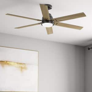 Gravity 60 in. Integrated LED Indoor Noble Bronze Smart Ceiling Fan with Light Kit and Remote Included