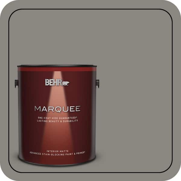 BEHR MARQUEE 1 gal. Home Decorators Collection #HDC-NT-23 Wet Cement One-Coat Hide Matte Interior Paint & Primer