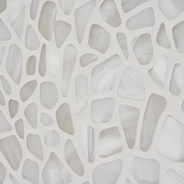 Ivy Hill Tile Hydra White 11.81 in. x 11.81 in. Frosted Glass Wall Mosaic  Tile (0.96 sq. ft./Each) EXT3RD108336 - The Home Depot