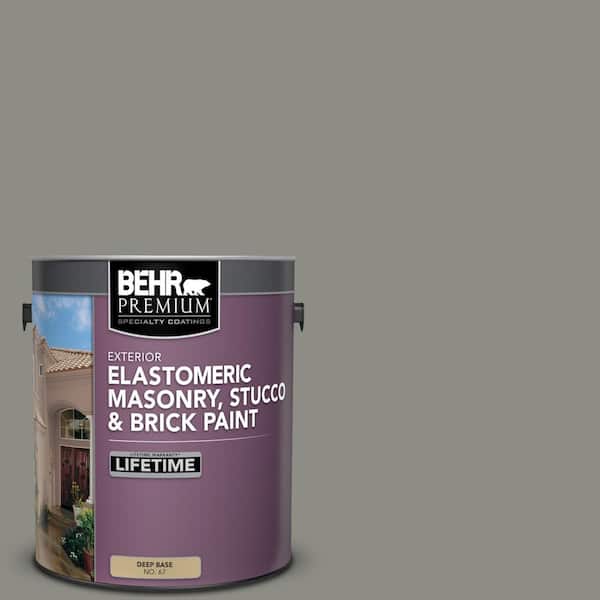 BEHR PREMIUM 1 gal. #N370-5 Incognito Elastomeric Masonry, Stucco and Brick Exterior Paint