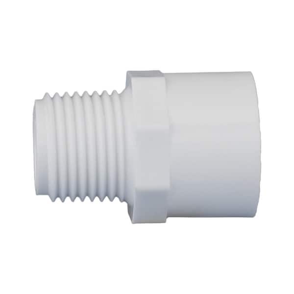 Charlotte Pipe 1-1/2 in. PVC Schedule 40 MPT x S Male Adapter  PVC021091400HD - The Home Depot