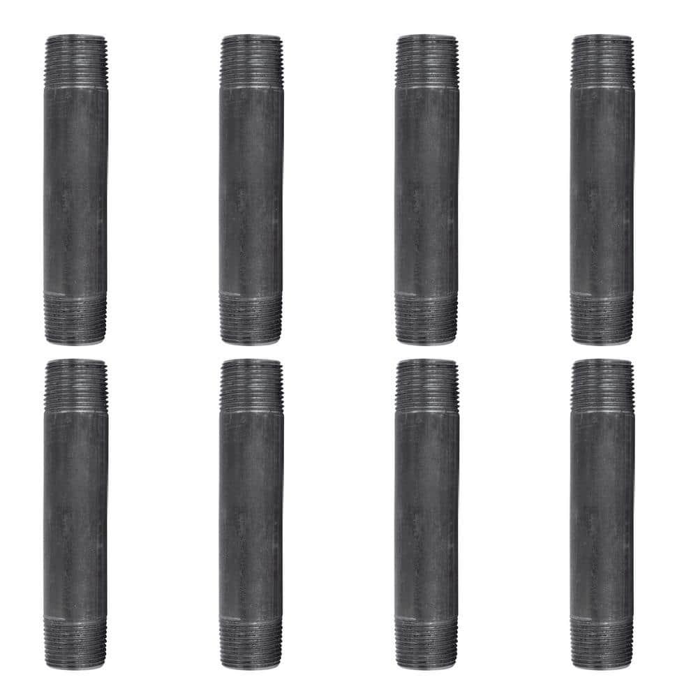 3/4 in. x 5 in. Black Industrial Steel Grey Plumbing Nipple (8-Pack) price history on PriceWatchPro