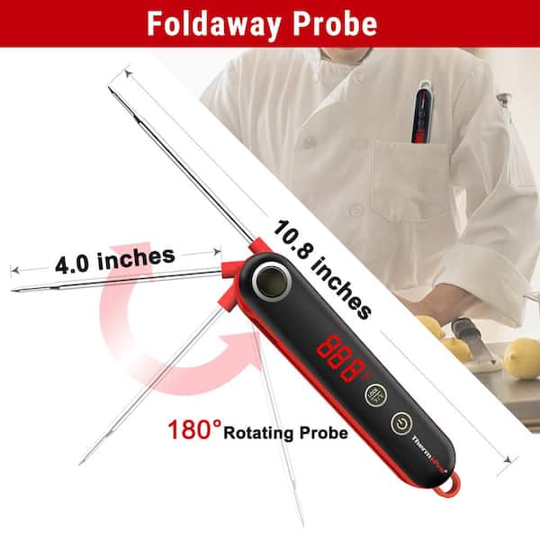 ThermoPro TP18 Ultra Fast Thermocouple Digital Instant Read Meat  Thermometer for Grilling BBQ Smoker Kitchen Food Cooking Thermometer for  Oil Deep Fry