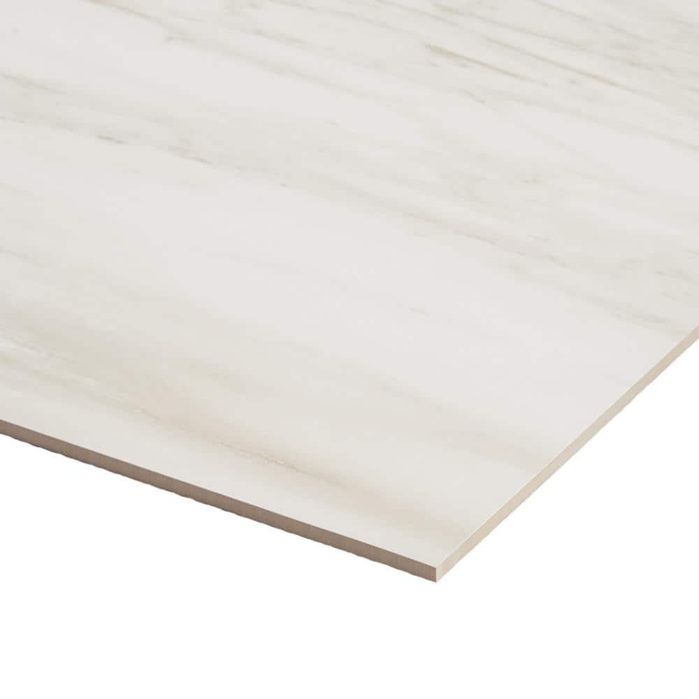 Dolomite Snow Matte White Large Format Porcelain Floor and Wall Tile