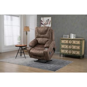 Brown Velvet Recliners Lift Chair Relax Sofa Chair Recliner