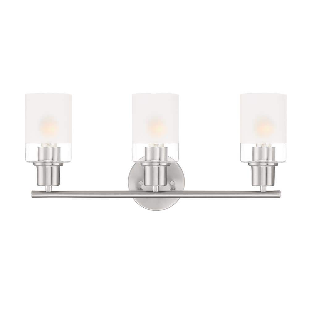 Cedar Lane Brushed Nickel 3-Light Vanity Fixture