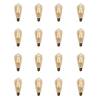 Feit Electric 60-Watt Equivalent ST19 Dimmable Straight Filament Amber Glass E26 Vintage Edison LED Light Bulb, Warm White (16-Pack) ST19/LED/HDRP/4/4