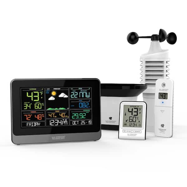 La Crosse Technology Wireless Wi-Fi Professional Weather Center with AccuWeather Forecast and Remote Home Monitoring