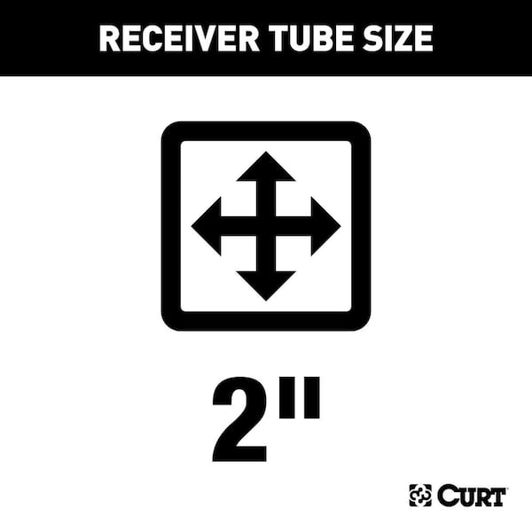 CURT Class 3 Trailer Hitch, 2 in. Receiver, Select GMC Acadia