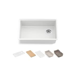 Billings 29 in. Undermount Single-Bowl Workstation Kitchen Sink