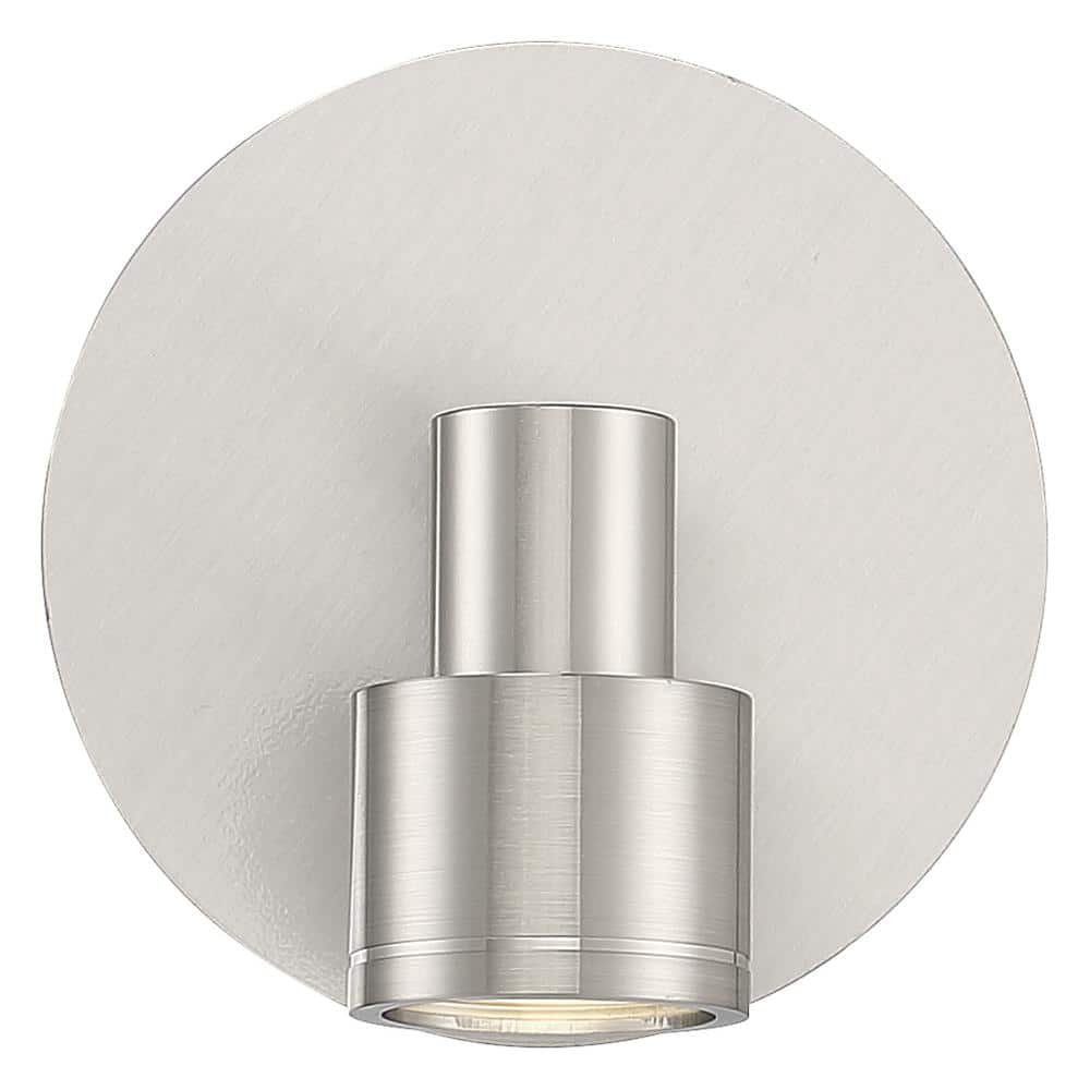 Lincoln Brushed Steel LED Flush Mount Light