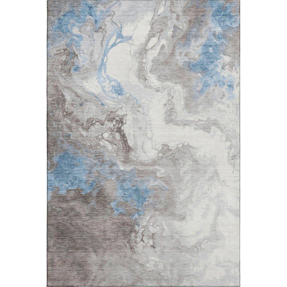 Mayfield Premium Machine Washable Abstract AMF1841 Taupe 3 ft. x 5 ft. Area Rug price history on PriceWatchPro