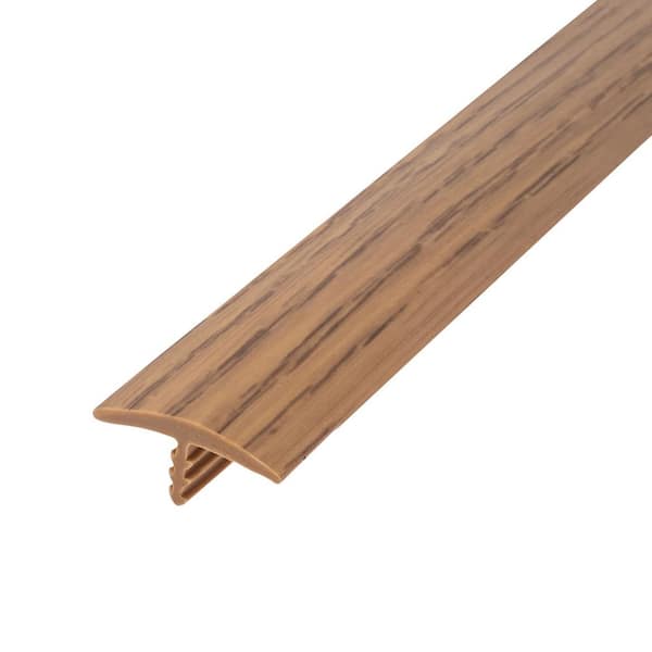 Outwater 13/16 in. Red Oak Flexible Polyethylene Center Barb Hobbyist Pack Bumper Tee Moulding Edging 25 ft. long Coil