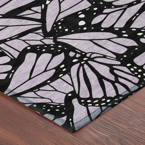 Chantille Machine Washable Indoor/Outdoor Abstract ACN2846 Lavender 3 ft. x 4 ft. Area Rug