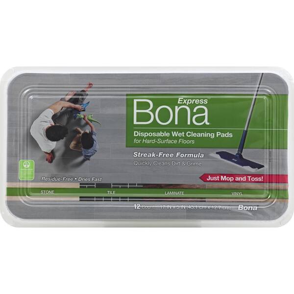 Bona Multi-Surface Floor Disposable Dry Cleaning Pads 10 Count Wood Laminate NEW 