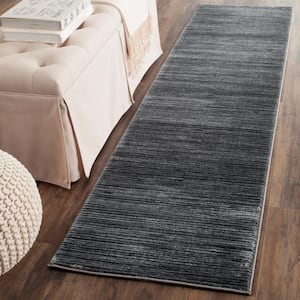 Vision Gray 2 ft. x 8 ft. Solid Runner Rug