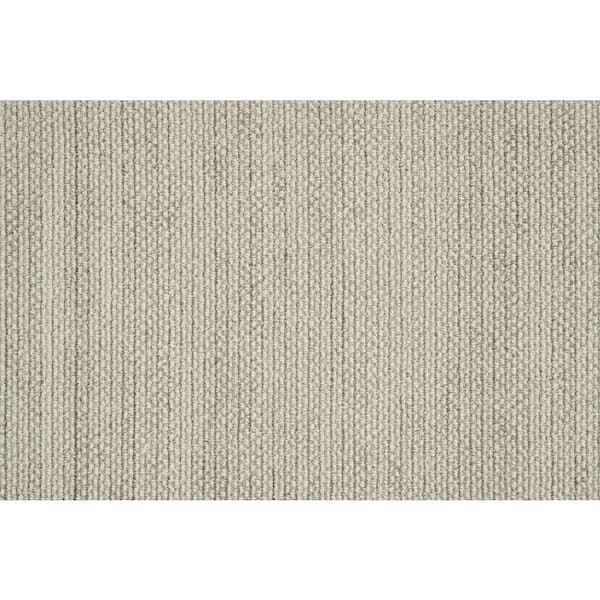 Natural Harmony Panorama Tweed Linen Custom Area Rug with Pad