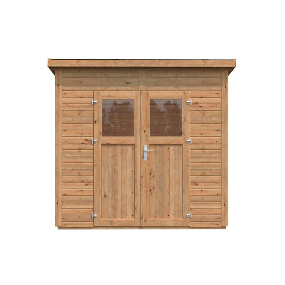 8 ft. x 6 ft. Nordic Spruce Wooden Lean-To Storage Shed with Double Doors