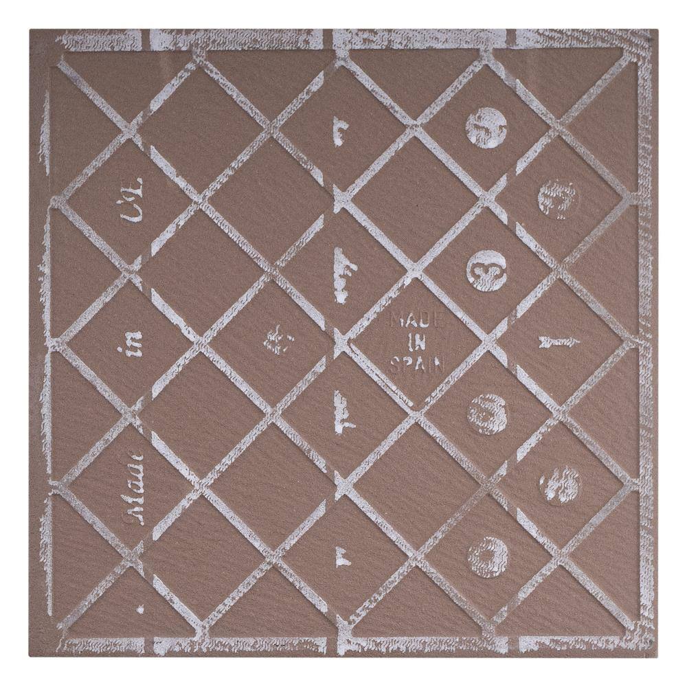 Senzia 8" x 8" Black and White Marble-Look Porcelain Tile