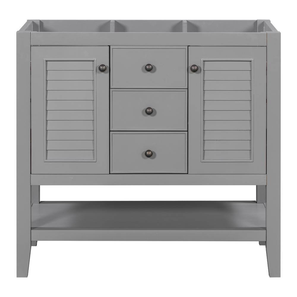 36 in. W x 17.9 in. D x 33.4 in . H Modern Bath Vanity Cabinet without Top 
