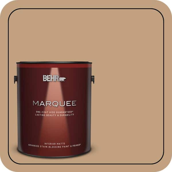 BEHR MARQUEE 1 gal. #S280-4 Real Cork One-Coat Hide Matte Interior Paint & Primer