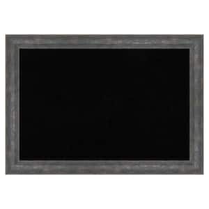 Angled Metallic Rainbow Wood Framed Black Corkboard 27 in. W. x 19 in. Bulletin Board Memo Board