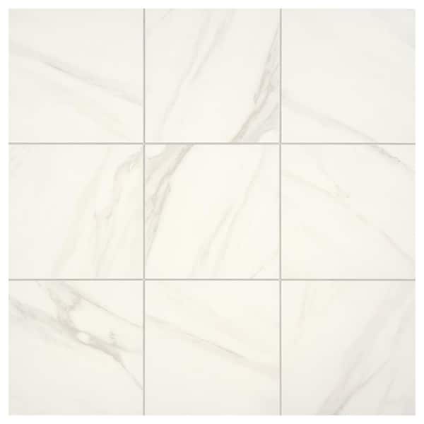 Daltile Selwyn Bianco Calacatta 12 in. x 12 in. Glazed Porcelain Floor and Wall Tile (14.55 sq. ft. / Case)