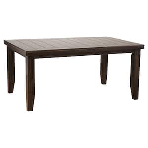 Urbana 66 in. Rectangle Brown Wood Top with Wood Frame (Seats 8)