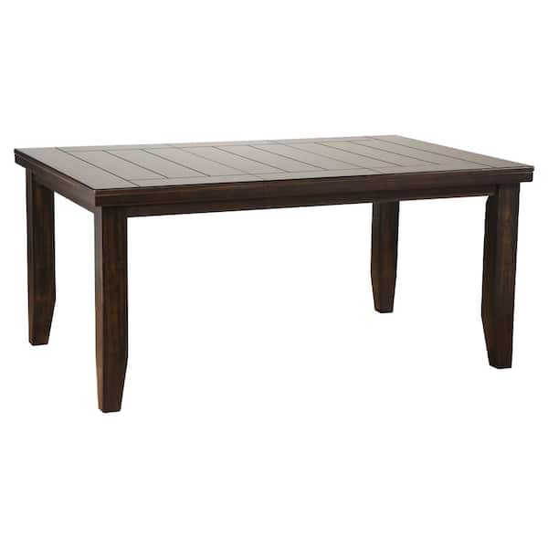 Acme Furniture Urbana 66 in. Rectangle Brown Wood Top with Wood Frame (Seats 8)