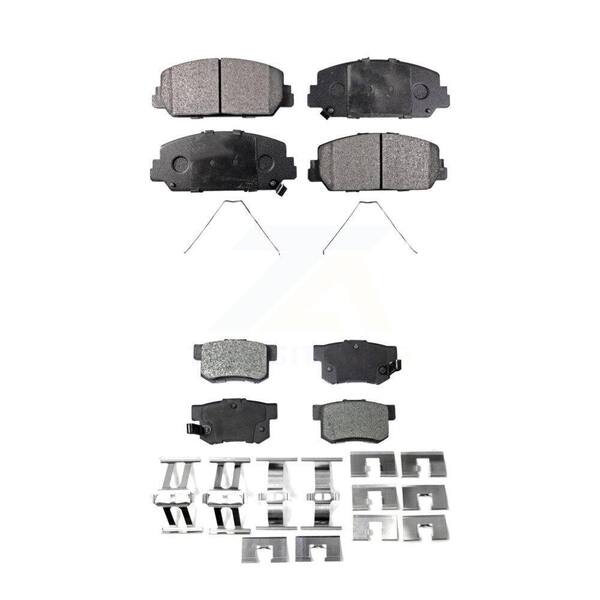 TEC Front Rear Ceramic Brake Pads Kit For 2016-2022 Acura ILX KTC-100286