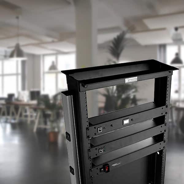 Wiremold 6-Outlet 15 Amp Rackmount Rear Power Strip with Lighted On/Off Switch with 6 ft. Cord