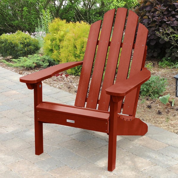 Highwood Classic Wesport Rustic Red Recycled Plastic Adirondack