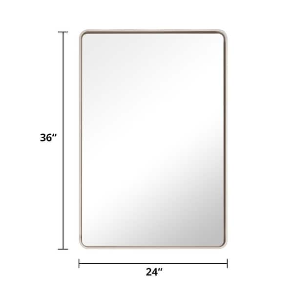 TETOTE 24 in. W x 36 in. H Rectangular Metal Framed Wall Mount