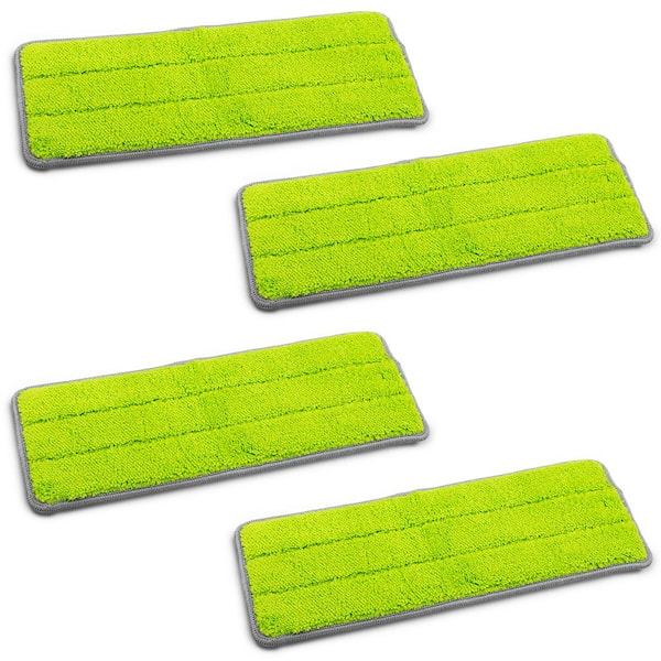 12″ Microfiber Flat Mop Pads (4 Pack)