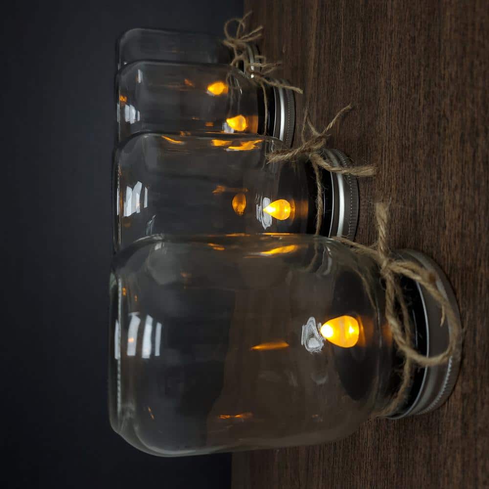 Set of Four Black LED Flameless Tealight Candles with Remote