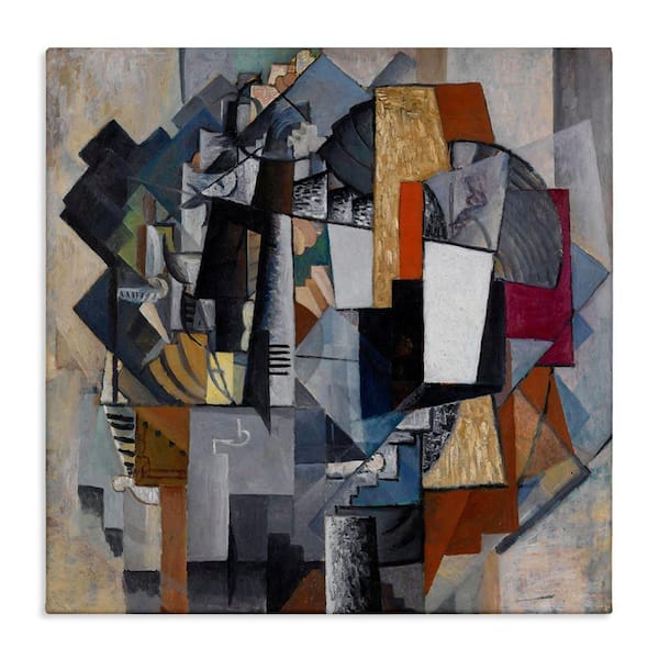 Stupell Industries Classical Abstract Collage by one1000paintings Unframed Abstract Graphic Art Print 30 in. x 30 in.